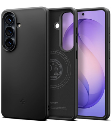 Juodas dėklas Samsung Galaxy S26 telefonui "Spigen Thin Fit MAG Magsafe"