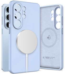 Šviesiai mėlynas dėklas Samsung Galaxy S26 Ultra telefonui "Tech-Protect Liquid Silicone Magsafe"