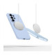 Šviesiai mėlynas dėklas Samsung Galaxy S26 Ultra telefonui "Tech-Protect Liquid Silicone Magsafe"