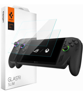 Apsauginis grūdintas stiklas ROG ALLY / ALLY X 2023-2025 / MSI CALW 7 AI+ kompiuteriui "Spigen Glas.TR EZ Fit 2-Pack"