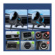 Juodas magnetinis automobilinis telefono laikiklis su 25W QI2.2 krovimu "Tech-Protect V21 Magnetic Magsafe Vent & Dash"
