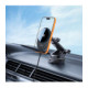 Juodas magnetinis automobilinis telefono laikiklis su 25W QI2.2 krovimu "Tech-Protect V21 Magnetic Magsafe Vent & Dash"
