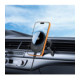 Juodas magnetinis automobilinis telefono laikiklis su 25W QI2.2 krovimu "Tech-Protect V21 Magnetic Magsafe Vent & Dash"