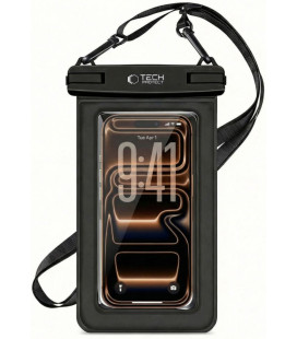Juodas universalus vandeniui atsparus 6.9" dėklas "Tech-Protect UWC7 Floating Waterproof"