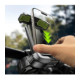 Juodas telefono laikiklis dviračiui / motociklui "Tech-Protect V6 Universal Bike & Motocycle Mount"
