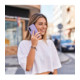 Matinis alyvinės spalvos dėklas Samsung Galaxy A36 / A56 / A37 5G telefonui "Tech-Protect Magmat Magsafe"