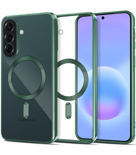 Žalias / skaidrus dėklas Samsung Galaxy A37 5G telefonui "Tech-Protect MagFlex Magsafe"