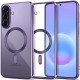 Violetinis / skaidrus dėklas Samsung Galaxy A37 5G telefonui "Tech-Protect MagFlex Magsafe"