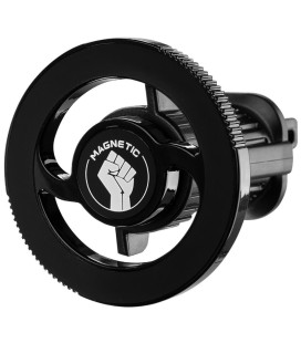 Juodas magnetinis automobilinis telefono laikiklis "OBAL:ME MagFixxer Car Holder"