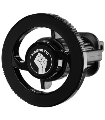 Juodas magnetinis automobilinis telefono laikiklis "OBAL:ME MagFixxer Car Holder"