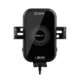 Juodas automobilinis telefono laikiklis su 15W belaidžiu krovikliu "OBAL:ME GravCharger Wireless Charging Car Holder"