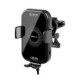 Juodas automobilinis telefono laikiklis su 15W belaidžiu krovikliu "OBAL:ME GravCharger Wireless Charging Car Holder"
