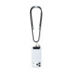 Juodas dirželis telefonui su integruotu USB-C - USB-C laidu "Karl Lagerfeld Ikonik Charm Strap"
