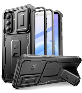 Juodas dėklas Samsung Galaxy A57 5G telefonui "Tech-Protect Kevlar Cam+ 2-Set"