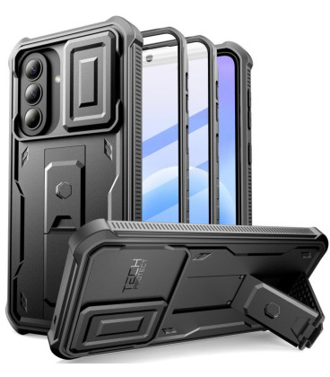 Juodas dėklas Samsung Galaxy A57 5G telefonui "Tech-Protect Kevlar Cam+ 2-Set"