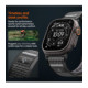 Juoda / pilka apyrankė Apple Watch 8 / 9 / 10 / 11 / SE / ULTRA (44 / 45 / 46 / 49 MM) laikrodžiui "Spigen Athlex Air 2"