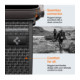 Juoda / pilka apyrankė Apple Watch 8 / 9 / 10 / 11 / SE / ULTRA (44 / 45 / 46 / 49 MM) laikrodžiui "Spigen Athlex Air 2"