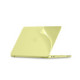 Matinis geltonas dėklas Apple MacBook Neo 13 2026 kompiuteriui "Tech-Protect Softshell"