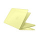 Matinis geltonas dėklas Apple MacBook Neo 13 2026 kompiuteriui "Tech-Protect Softshell"