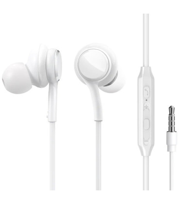 Baltos 3.5mm ausinės "Joyroom JR-EW02"