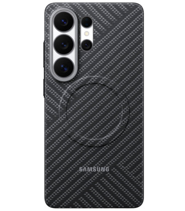 Originalus pilkas dėklas "Carbon Magnet Case" Samsung Galaxy S26 Ultra telefonui "EF-KS948SSE"