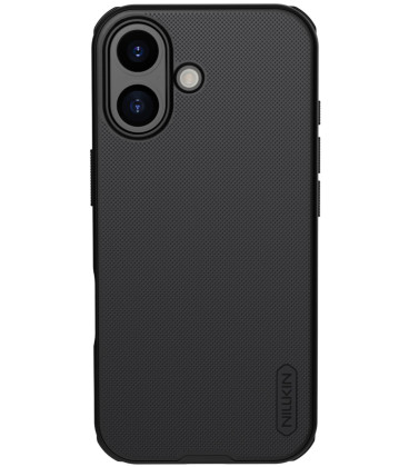 Juodas dėklas Apple iPhone 17 telefonui "Nillkin Super Frosted Pro Magnetic"