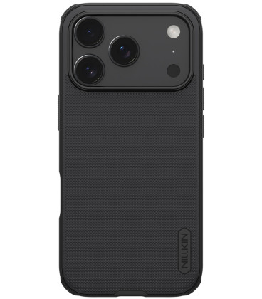 Juodas dėklas Apple iPhone 17 Pro Max / 18 Pro Max telefonui "Nillkin Super Frosted Pro Magnetic"