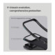 Juodas dėklas Apple iPhone 17 Pro Max / 18 Pro Max telefonui "Nillkin Super Frosted Pro Magnetic"