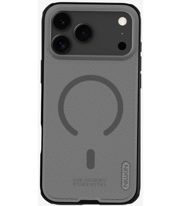 Juodas / skaidrus dėklas Apple iPhone 17 Pro Max telefonui "Nillkin Super Frosted Pro Magnetic"