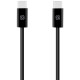 Juodas laidas USB-C - USB-C 60W / 30cm "OBAL:ME CarShot"