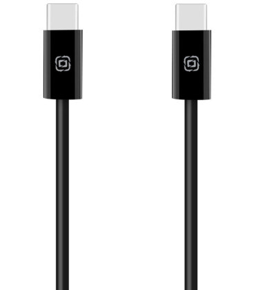 Juodas laidas USB-C - USB-C 60W / 30cm "OBAL:ME CarShot"