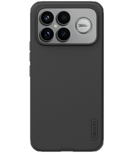 Juodas dėklas Poco F8 Ultra telefonui "Nillkin Super Frosted Pro Magnetic"
