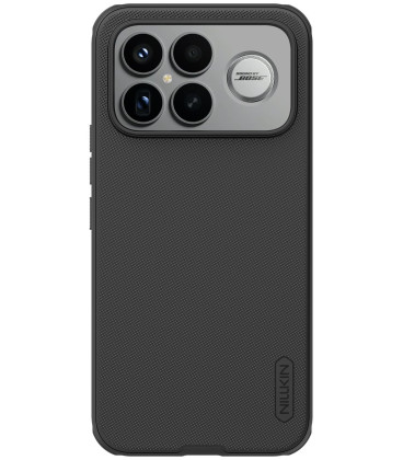 Juodas dėklas Poco F8 Ultra telefonui "Nillkin Super Frosted Pro Magnetic"