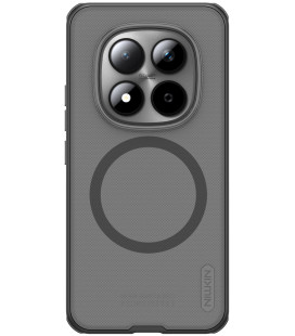 Juodas / skaidrus dėklas Xiaomi Redmi Note 15 Pro 5G telefonui "Nillkin Super Frosted Pro Magnetic"