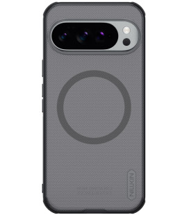Juodas / skaidrus dėklas Google Pixel 10 Pro XL telefonui "Nillkin Super Frosted Pro Magnetic"