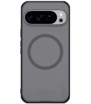 Juodas / skaidrus dėklas Google Pixel 10 Pro XL telefonui "Nillkin Super Frosted Pro Magnetic"