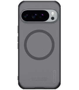 Juodas / skaidrus dėklas Google Pixel 10 / 10 Pro telefonui "Nillkin Super Frosted Pro Magnetic"