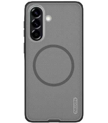 Juodas / skaidrus dėklas Samsung Galaxy A57 telefonui "Nillkin Super Frosted Pro Magnetic"