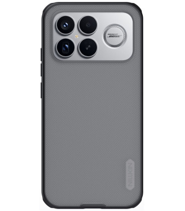 Juodas / skaidrus dėklas Poco F8 Ultra telefonui "Nillkin Super Frosted Pro"