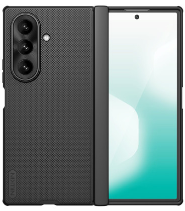 Juodas dėklas Samsung Galaxy Z Fold 7 telefonui "Nillkin Super Frosted Fold"