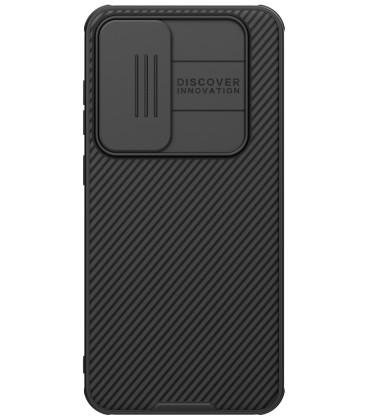 Juodas dėklas Samsung Galaxy S24 FE telefonui "Nillkin CamShield PRO Case"
