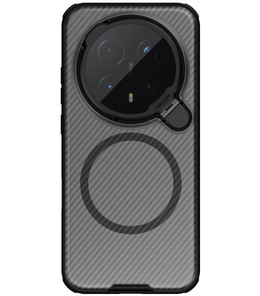 Juodas / skaidrus dėklas Honor Magic 8 Pro telefonui "Nillkin CamShield Prop Magnetic Case"