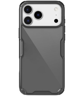 Juodas / skaidrus dėklas Apple iPhone 17 Pro Max telefonui "Nillkin Nature TPU Pro"