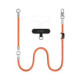 Oranžinis dirželis telefonui "Tech-Protect C10S Rope Crossbody & Wrist"
