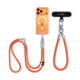 Oranžinis dirželis telefonui "Tech-Protect C10S Rope Crossbody & Wrist"