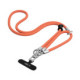 Oranžinis dirželis telefonui "Tech-Protect C10S Rope Crossbody & Wrist"