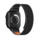 Juoda / oranžinė apyrankė Apple Watch 8 / 9 / 10 / 11 / 12 / SE / Ultra (44 / 45 / 46 / 49 mm) "Tech-Protect Nylon Elite"