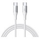 Baltas USB-C - USB-C 60W 200cm laidas "Joyroom S-A28"