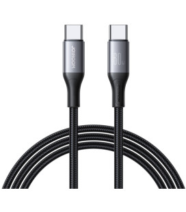 Juodas USB-C - USB-C 60W 200cm laidas "Joyroom S-A28"