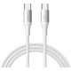 Baltas USB-C - USB-C 60W 100cm laidas "Joyroom S-A28"